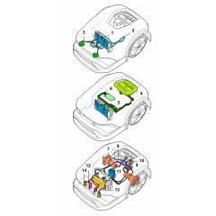 Ladder Diagram Assembly for Stihl iMOW 4.0 Mower