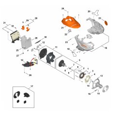 Motor Housing Assembly for Stihl KMA 140 R KombiEngine