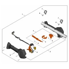 Handle Housing Assembly for Stihl KMA 140 R KombiEngine