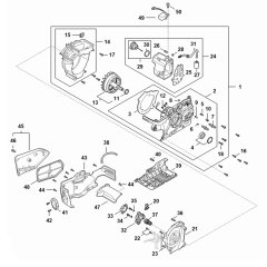 Motor Housing Assembly for Stihl MSA 300 R Chainsaw