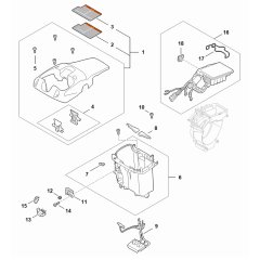 Electronic Module Assembly for Stihl MSA 300 R Chainsaw