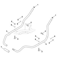 Lower Handle Assembly for Stihl RM 2.0 RT Mower