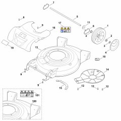 Housing, Rear Axle Assembly for Stihl RM 2.0 RT Mower