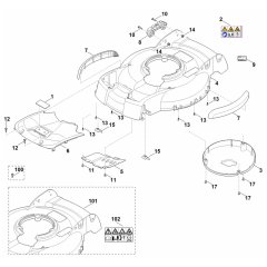 Housing Assembly for Stihl RM 4.0 RT Mower