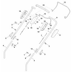 Handle Assembly for Stihl RM 443.0 T Mower
