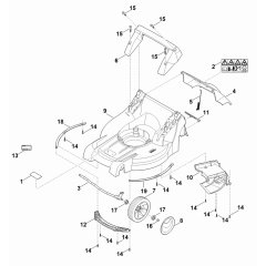 Front Axle Housing Assembly for Stihl RMA 448 T Mower