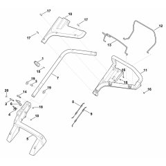 Handle Assembly for Stihl RMA 448 TC Mower