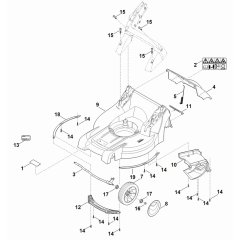 Front Axle Housing Assembly for Stihl RMA 448 TC Mower