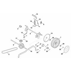 Rear Axle Housing Assembly for Stihl RMA 448 TC Mower