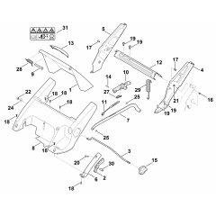 Frame Assembly for Stihl RM 545 T Mower