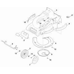 Front Axle Housing Assembly for Stihl RM 545 T Mower