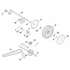 Gear Box Shaft Assembly for Stihl RM 545 T Mower