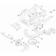Front Axle Housing Assembly for Stihl RM 545 VM Mower