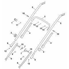Handle Assembly (Lower Part) for Stihl RM 545 VR Mower