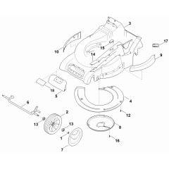 Front Axle Housing Assembly for Stihl RM 545 VR Mower