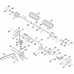 Drive Shaft Assembly for Stihl RM 545 VR Mower