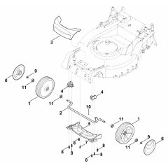 Front Axle Cover Housing Assembly for Stihl RM 650 T Mower