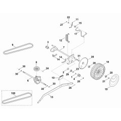 Gear Box Shaft Assembly for Stihl RM 650 T Mower