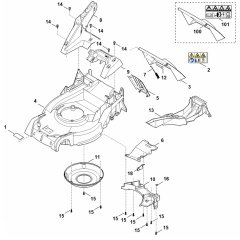 Housing Assembly for Stihl RM 650 V Mower