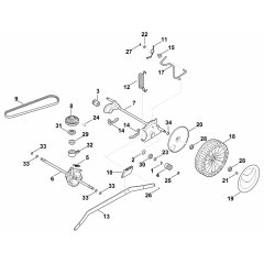 Gear Box Shaft Assembly for Stihl RM 650 V Mower