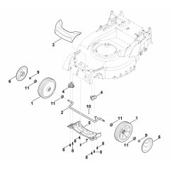 Front Axle Cover Housing Assembly for Stihl RM 655 RS Mower