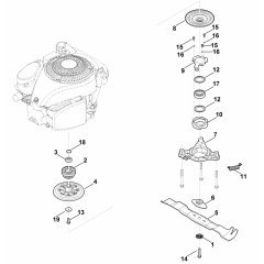 Blade Clutch Assembly for Stihl RM 655 RS Mower