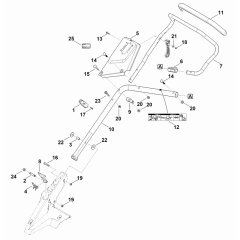 Handle Assembly (Lower Part) for Stihl RM 655 VS Mower