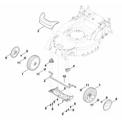 Front Axle Cover Housing Assembly for Stihl RM 655 VS Mower
