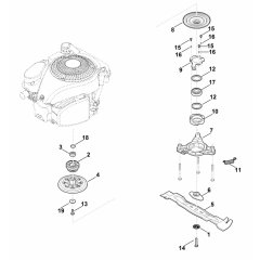 Blade Clutch Assembly for Stihl RM 655 VS Mower