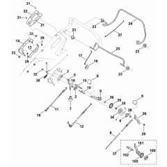 Handle Assembly (Upper Part) for Stihl RM 756 YC Mower