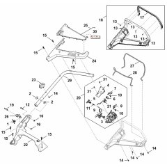 Handle Assembly for Stihl RMA 448.3 V Mower