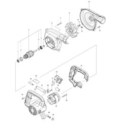 Makita UB1103 Blower Assembly