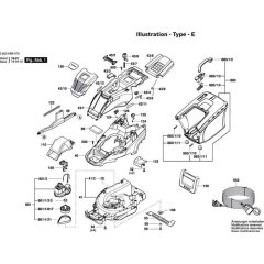 Bosch Lawnmower Assembly