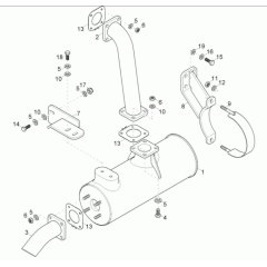 Exhaust Assembly for Neuson 2001