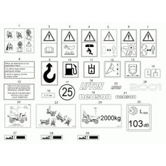 Decals for Neuson 2001 Dumper