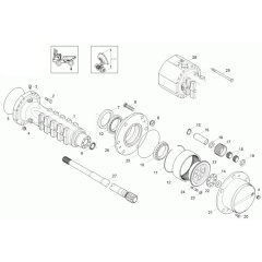 Axle Case & Wheel Hub Assembly