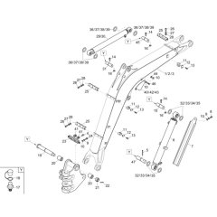 Lift Arm Assembly for Wacker 38Z3