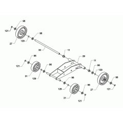 Wheel Assembly for Wacker BFS 130