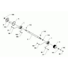 Shaft Assembly for Wacker BFS 130