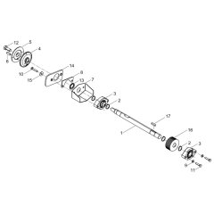 Shaft Assembly for Wacker BFS 1350