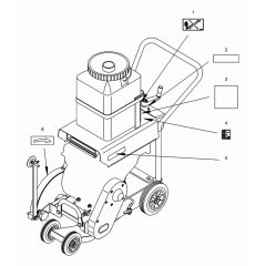 Wacker BFS 80 Floor Saw Decals