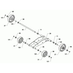 Wheel Assembly for Wacker BFSX 130