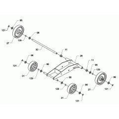 Wheel Assembly for Wacker BFSX 90