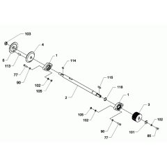 Shaft Assembly for Wacker BFSX 90