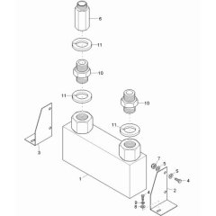 Oil Cooler Assembly for DT15