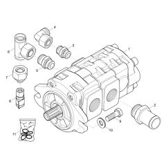 Gear Pump for Wacker DV125