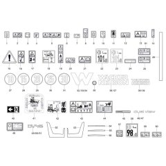 Decals for Wacker DV45 Dumper