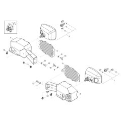 Headlight Assembly for Wacker DW60-2
