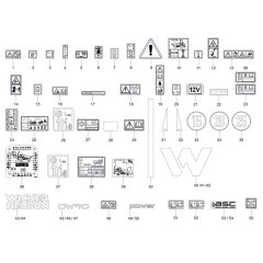 Decals for Wacker DW90-3