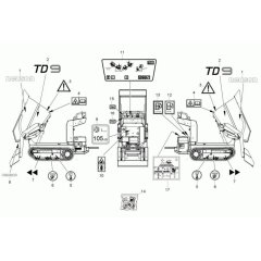 Wacker TD9 Decals